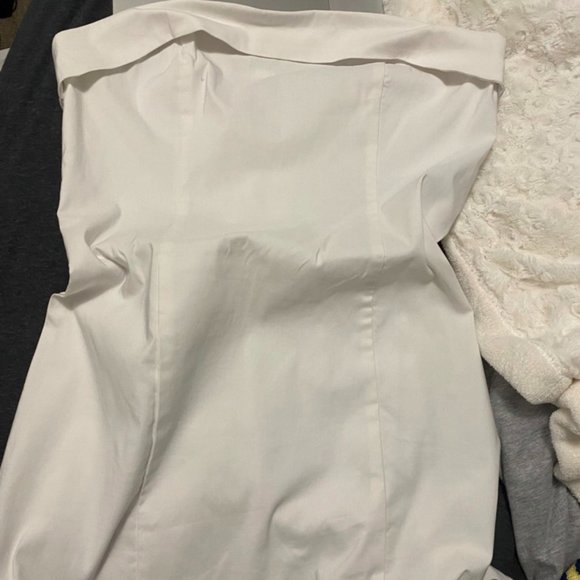 white size 10 glassons strapless mini dress - Picture 2 of 4